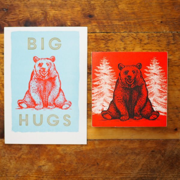 Bear Hugs bundle - Archivist Letter Press Card and Matches