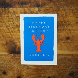Lobster - Archivist Letter Press Card.