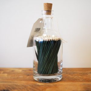 Green Fern - Luxury glass bottle - Extra long Matches