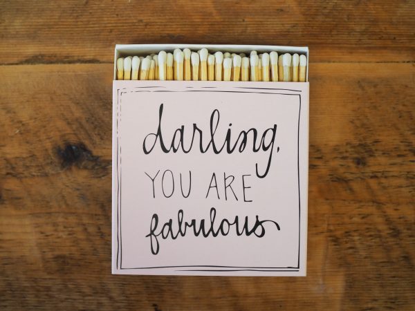 DARLING - Letterpress luxury matches by Archivist