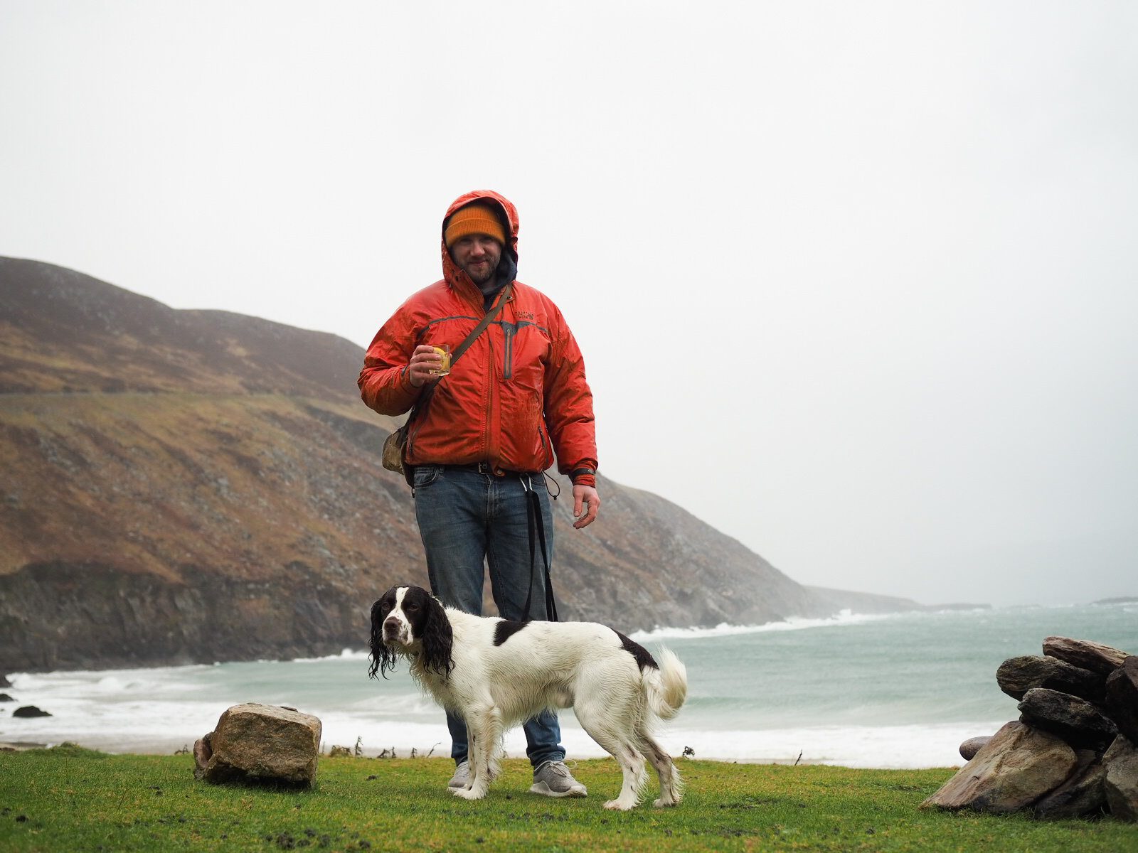 Wild Achill Island The Bearded Candle Makers MIchael Morris and Dog