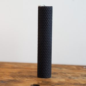 Large Beeswax Taper Candle (Black) | The Bearded Candle Makers
