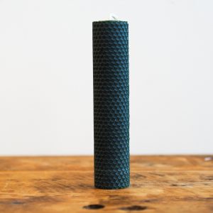 Large Beeswax Taper Candle (Green) | The Bearded Candle Makers