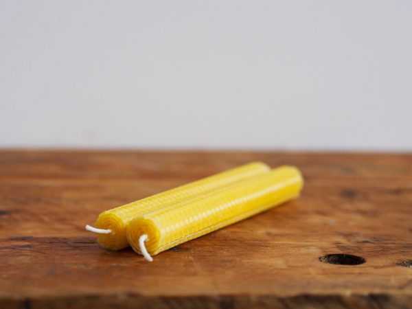 Natural Hand Rolled Beeswax Candles