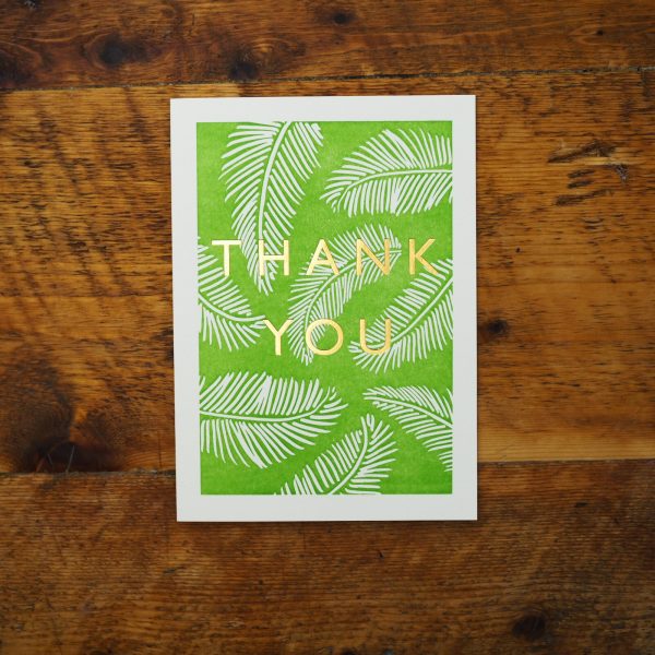 Thank You - Archivist Letter Press Card.