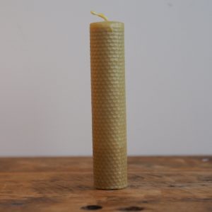 Large Beeswax Taper Candle (Yellow) | The Bearded Candle Makers