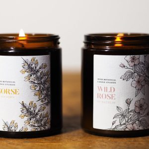 Irish Botanical Candles Gorse and Wild Rose Gift Box | The Bearded Candle Makers
