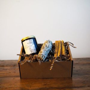 Eucalyptus Candle and Sage Cleansing Gift Box | The Bearded Candle Makers