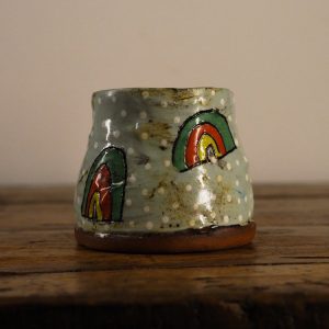 Dee Quinn Ceramic Handmade Rainbow Mug | The Bearded Candle Makers