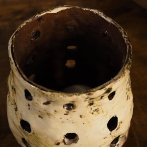 Dee Quinn Ceramic Handmade Tea Light Holder Limited Edition | The Bearded Candle Makers