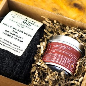 Irish Collection Soy Candle and Wool Socks Gift Box | The Bearded Candle Makers